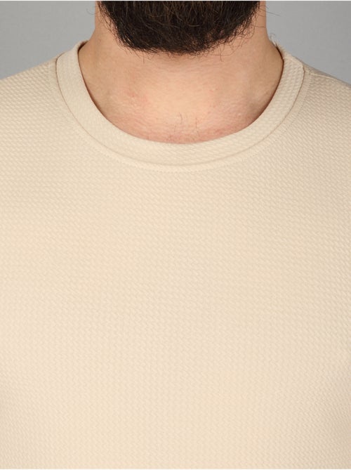 Tee Shirt texturé - Frilivin - Kiabi