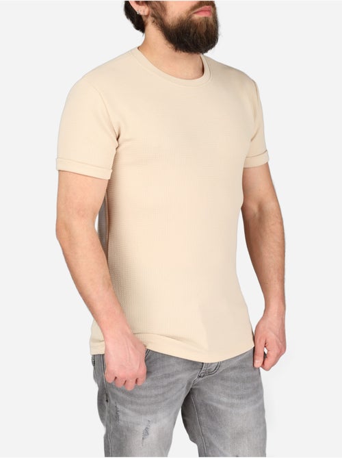 Tee Shirt texturé - Frilivin - Kiabi