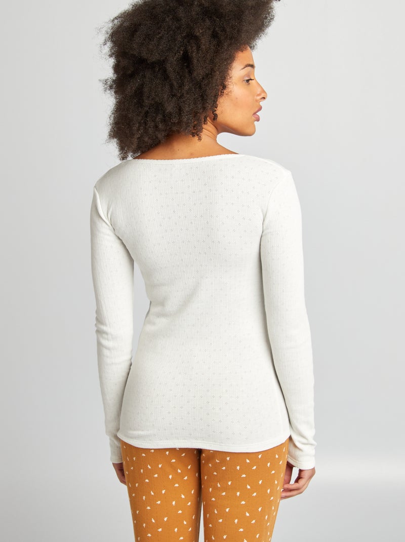 Tee-shirt thermorégulateur blanc - Kiabi