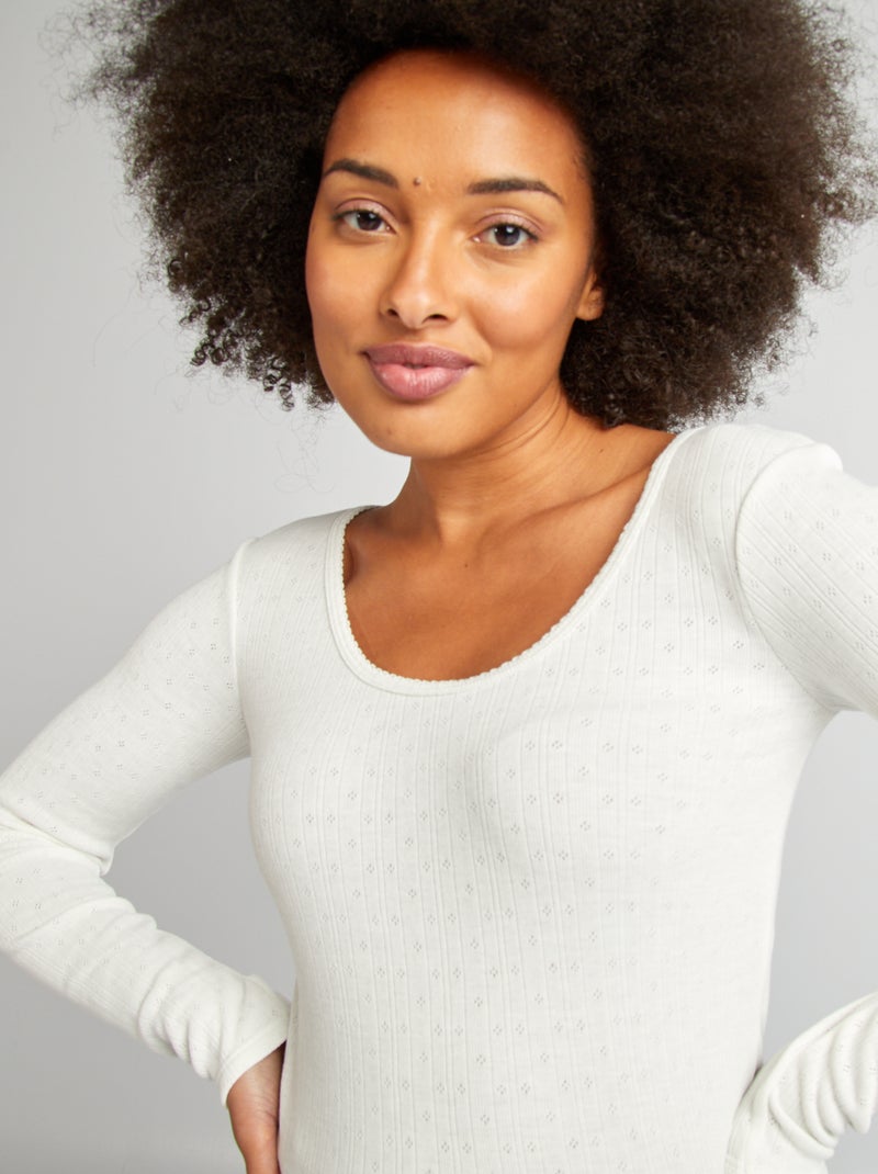 Tee-shirt thermorégulateur blanc - Kiabi