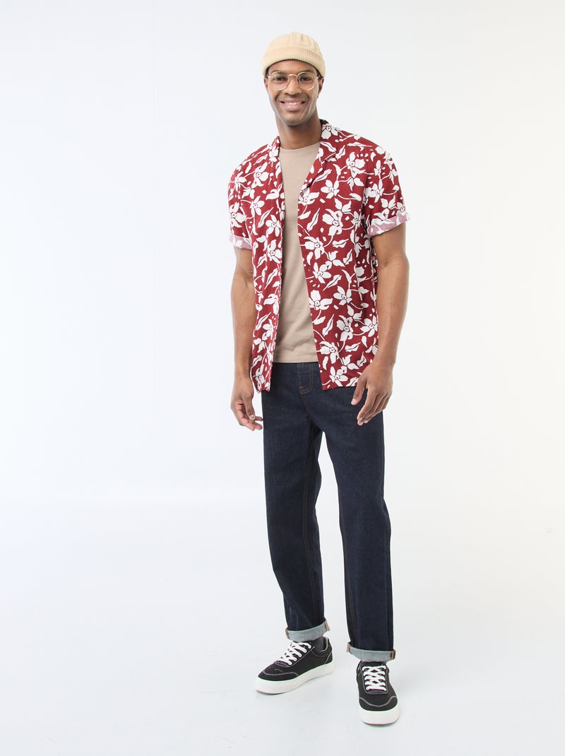 Tee-shirt uni - Slim fit Beige - Kiabi