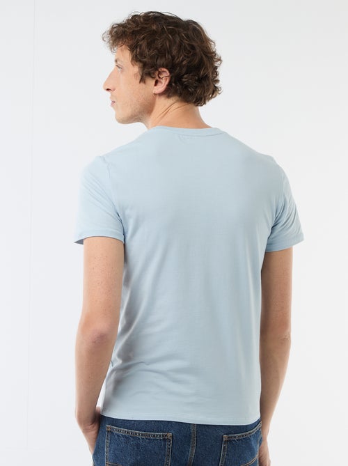 Tee-shirt uni - Slim fit - Kiabi