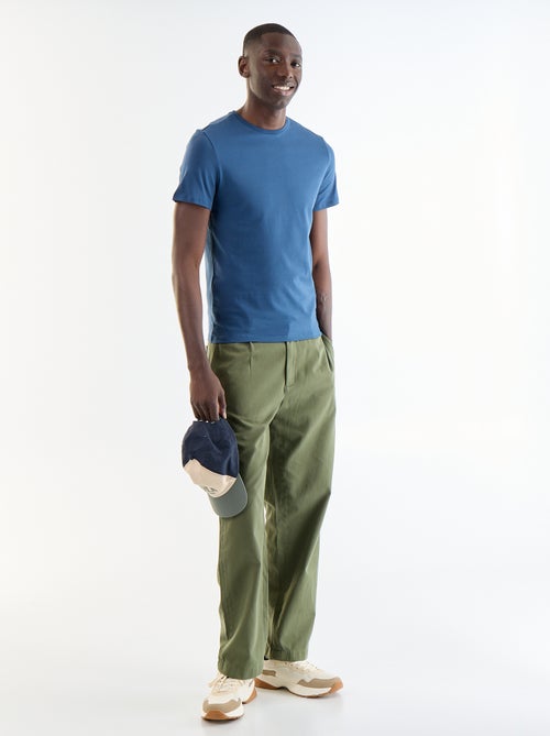 Tee-shirt uni - Slim fit - Kiabi