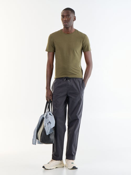 Tee-shirt uni - Slim fit - Kiabi