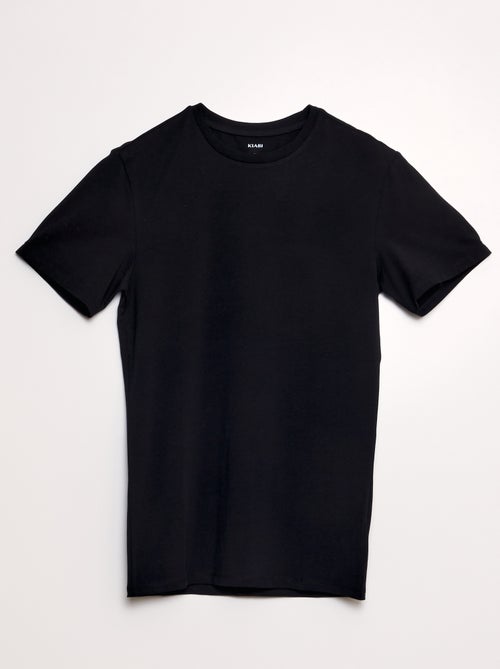 Tee-shirt uni - Slim fit - Kiabi