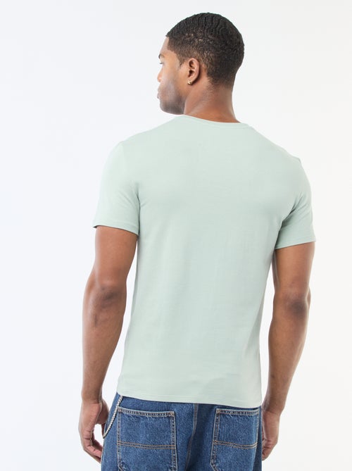 Tee-shirt uni - Slim fit - Kiabi