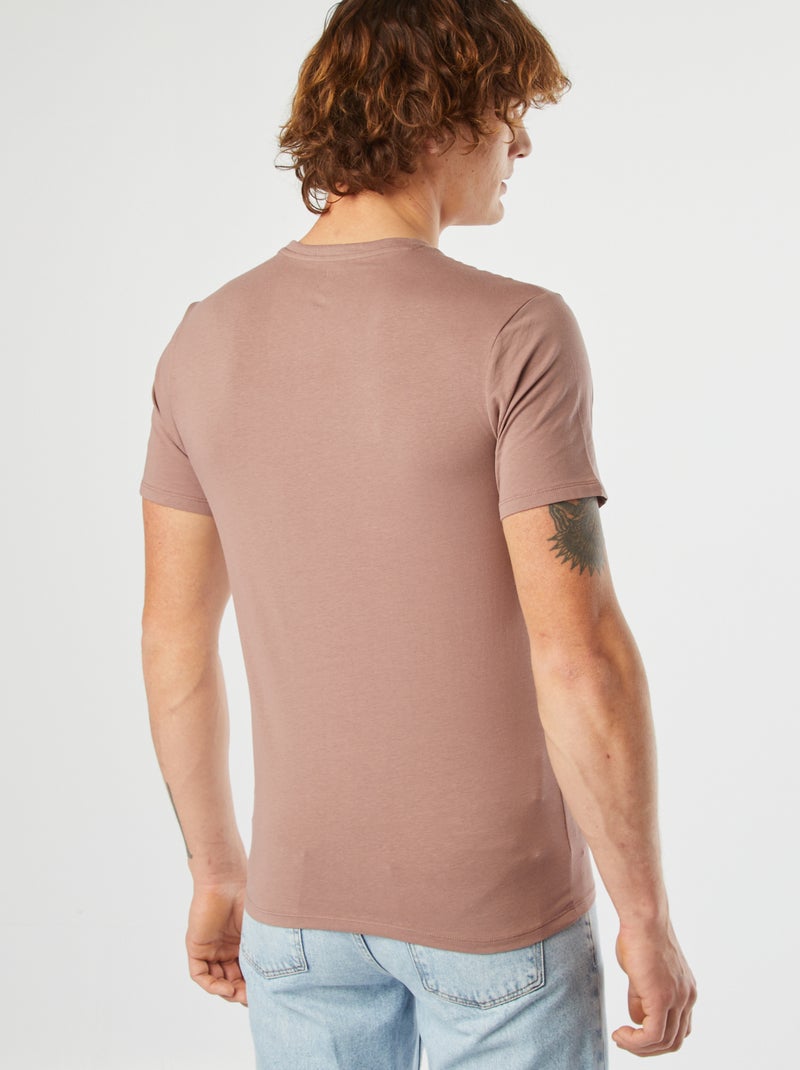 Tee-shirt uni - Slim fit VIOLET - Kiabi
