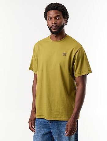 Tee-shirt uni à manches courtes confort fit - Kiabi