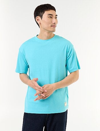 T-shirt homme en coton à col rond