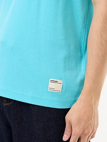 T-shirt homme en coton à col rond