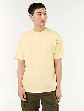 T-shirt homme en coton à col rond