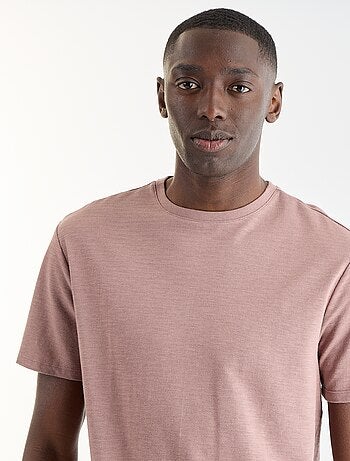 Tee-shirt uni à manches courtes