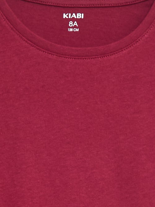 Tee-shirt uni à manches longues - Kiabi Tee-shirt uni à manches longues - Kiabi