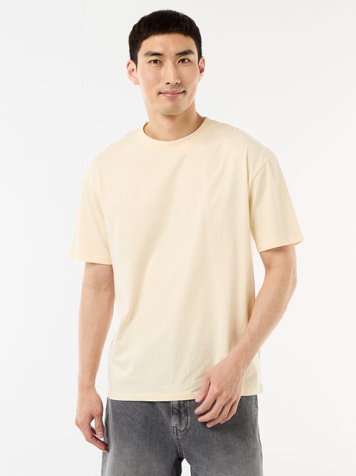 Tee-shirt uni confort fit / oversize - Kiabi