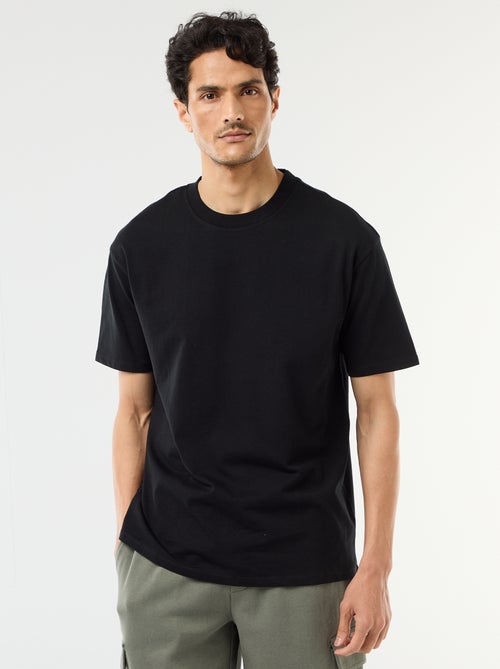 Tee-shirt uni confort fit / oversize - Kiabi