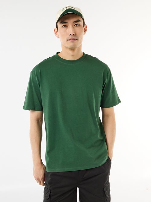 Tee-shirt uni confort fit / oversize - Kiabi