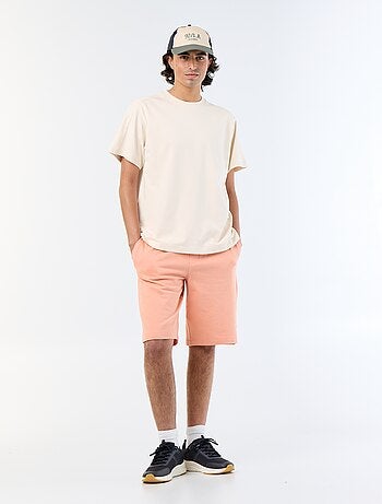 Tee-shirt uni coupe confort fit / oversize à manches courtes