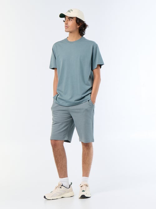 Tee-shirt uni coupe confort fit / oversize à manches courtes - Kiabi Tee-shirt uni coupe confort fit / oversize à manches courtes - Kiabi