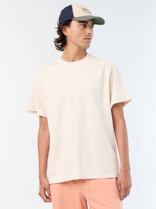 Tee-shirt uni coupe confort fit / oversize à manches courtes