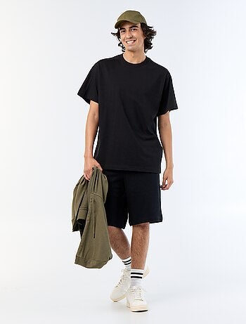 Tee-shirt uni coupe confort fit / oversize à manches courtes