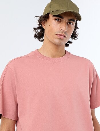 Tee-shirt uni coupe confort fit / oversize à manches courtes