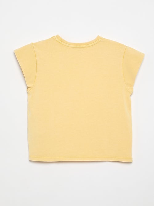 Tee-shirt uni manches extra-courtes - Kiabi