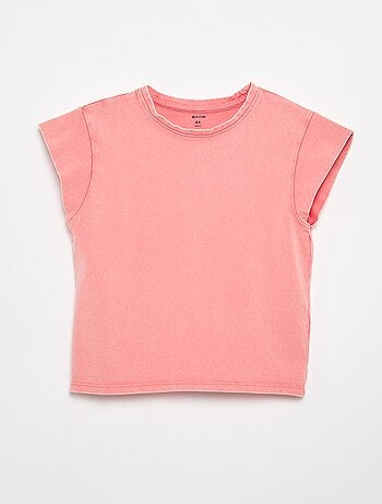 Tee-shirt uni manches extra-courtes