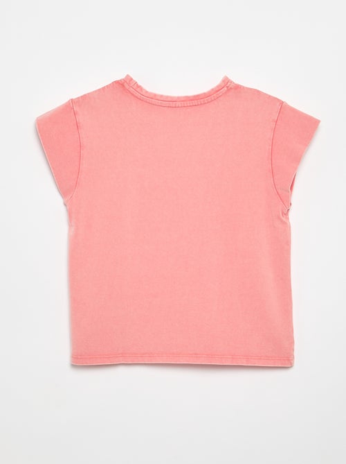 Tee-shirt uni manches extra-courtes - Kiabi