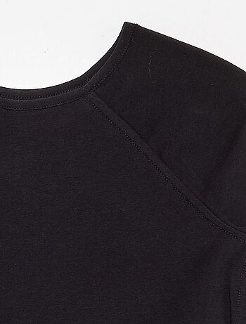 Tee-shirt uni manches raglantes