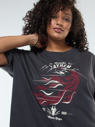 Tee-shirt 'Villains' 'Disney' à manches courtes