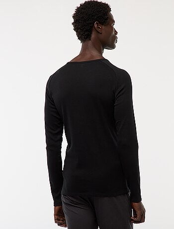 Tee-shirts basiques unis à manches longues