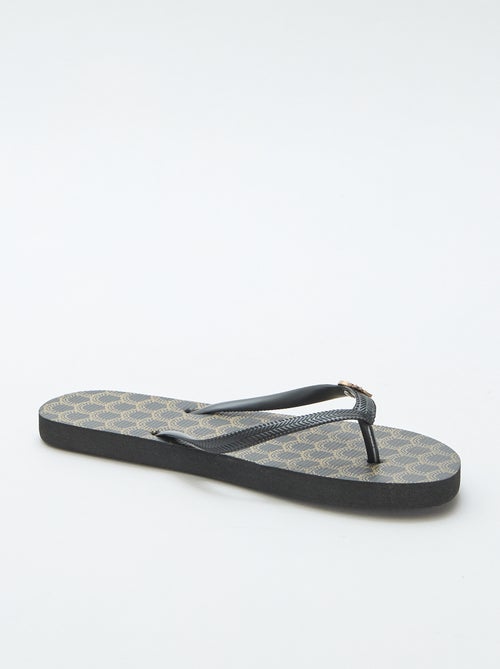 Teenslippers met geprinte zolen - Kiabi