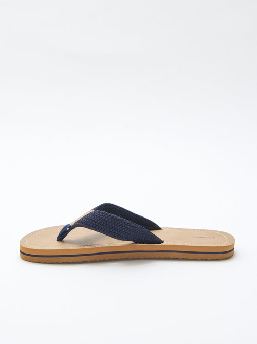 Teenslippers met stoffen bandjes - Kiabi