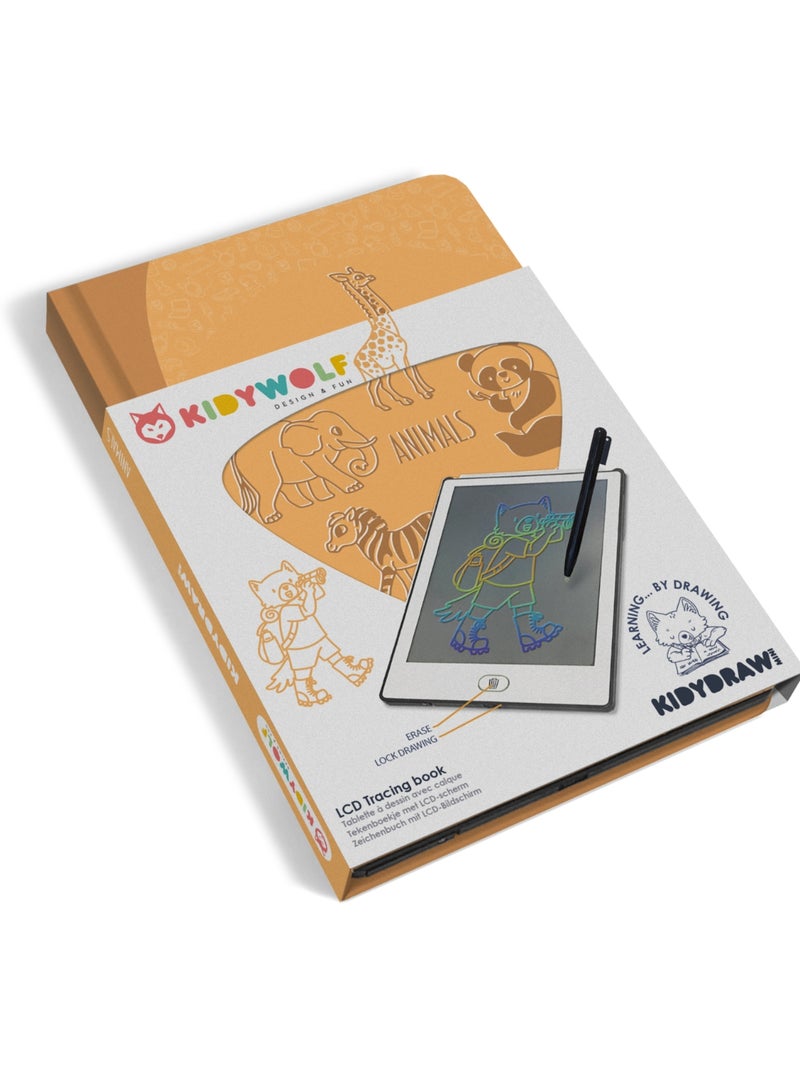 Tekentablet lcd voor kinderen kidydraw mini Geel - Kiabi