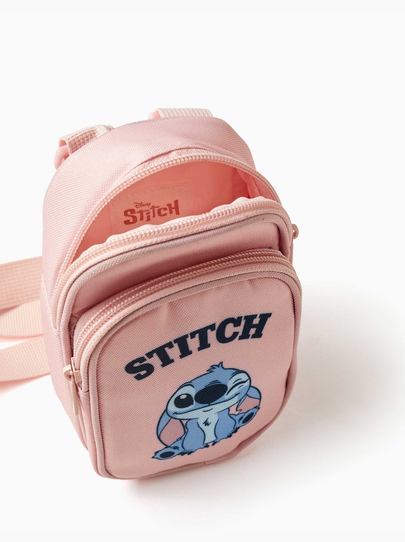 Telefoontas met Stitch print en verstelbare band Roze - Kiabi
