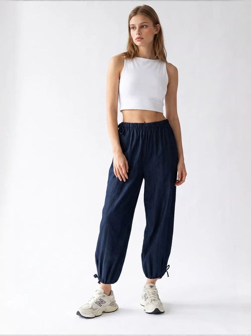 Tencel broek met rechte pijp mixray - Kiabi