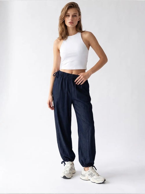 Tencel broek met rechte pijp mixray - Kiabi