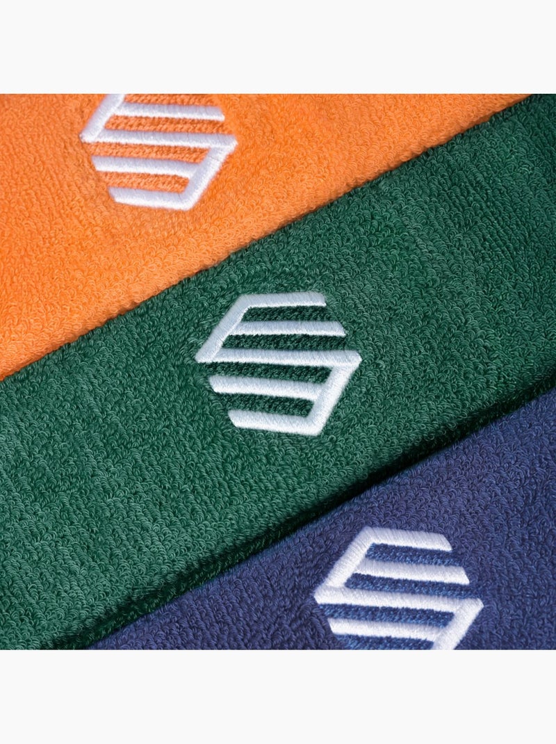 Tennishoofdbanden 3-pack Groen - Kiabi