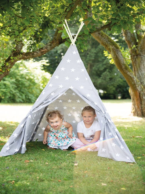 Tente tipi étoilée + sac de transport 'Little Stars' - ROBA - Kiabi