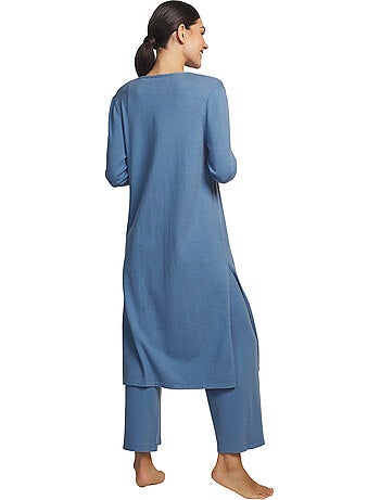 Tenue 3 pièces détente et intérieur pyjama pantalon top veste tricot