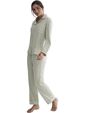 Tenue détente et intérieur pyjama pantalon chemise polar soft