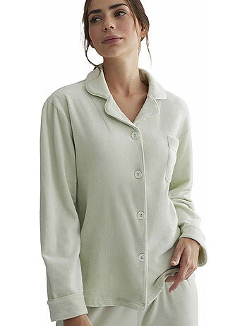 Tenue détente et intérieur pyjama pantalon chemise polar soft