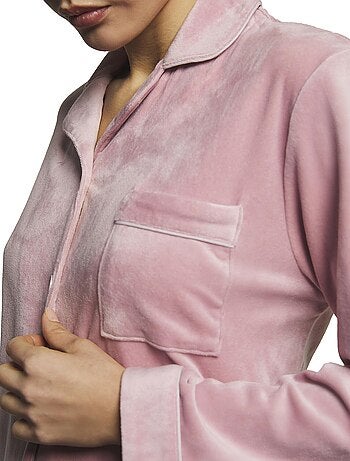 Tenue détente et intérieur pyjama pantalon chemise polar soft