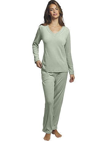 Tenue détente et intérieur pyjama pantalon haut polar soft