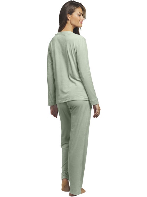 Tenue détente et intérieur pyjama pantalon haut polar soft - Kiabi