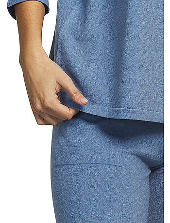 Tenue détente et intérieur pyjama pantalon haut tricot