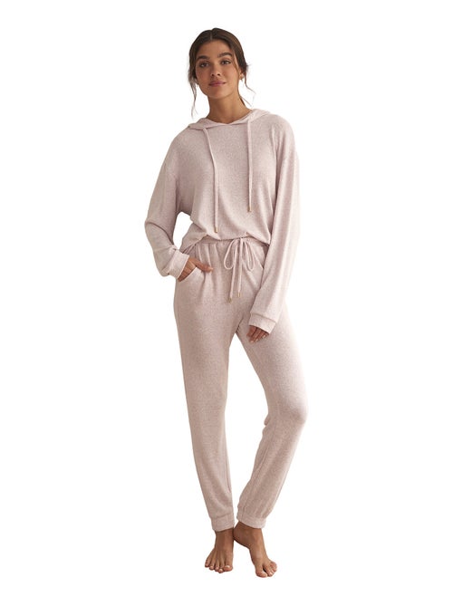 Tenue détente et intérieur pyjama pantalon sweat capuche basic p82 - Kiabi