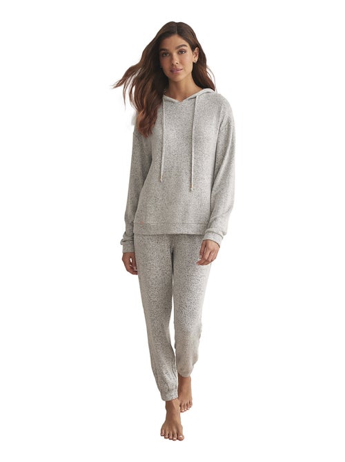 Tenue détente et intérieur pyjama pantalon sweat capuche basic p82 - Kiabi