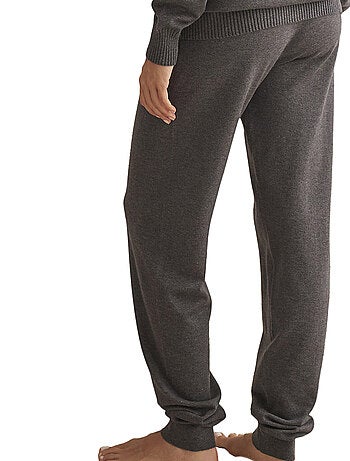 Tenue détente et intérieur pyjama pantalon top col v tricotp98