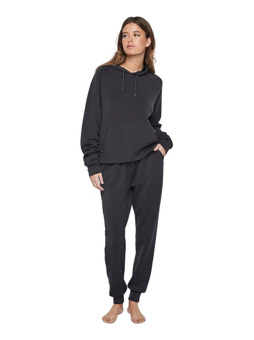 Tenue détente pyjama pantalon top à capuche p104 cozy chic - Kiabi Tenue détente pyjama pantalon top à capuche p104 cozy chic - Kiabi